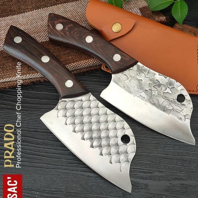 

Berkualitas PRADO Fish Opener Knife Golok Buka Ikan Pisau Daging Tulang Piso Dapur
