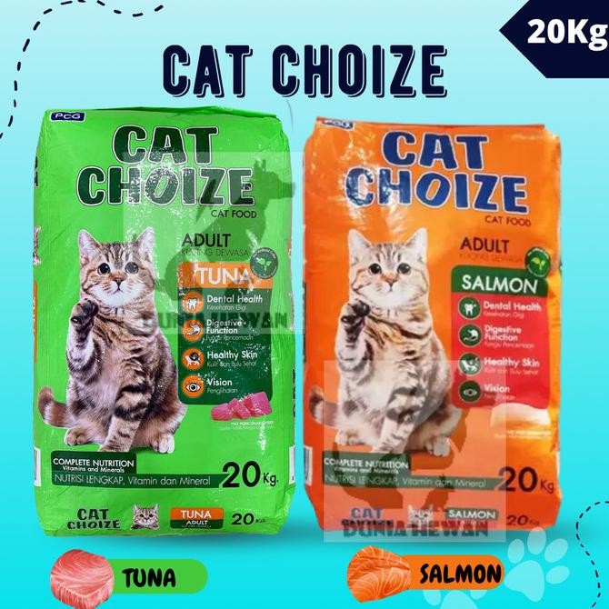 

MAKANAN KUCING CAT CHOIZE ADULT TUNA / SALMON 20KG 20 KG ORIGINAL