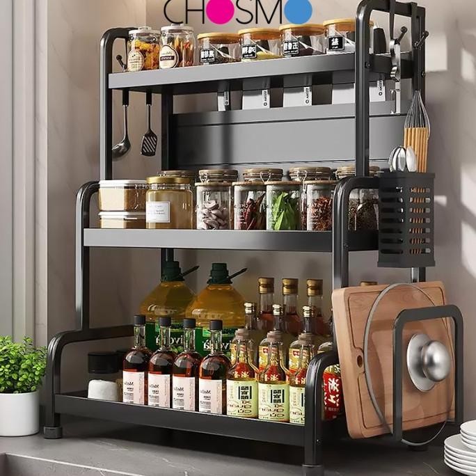 

Berkualitas Rak bumbu Rak Pisau Rak penyimpanan dapur Stainless Steel