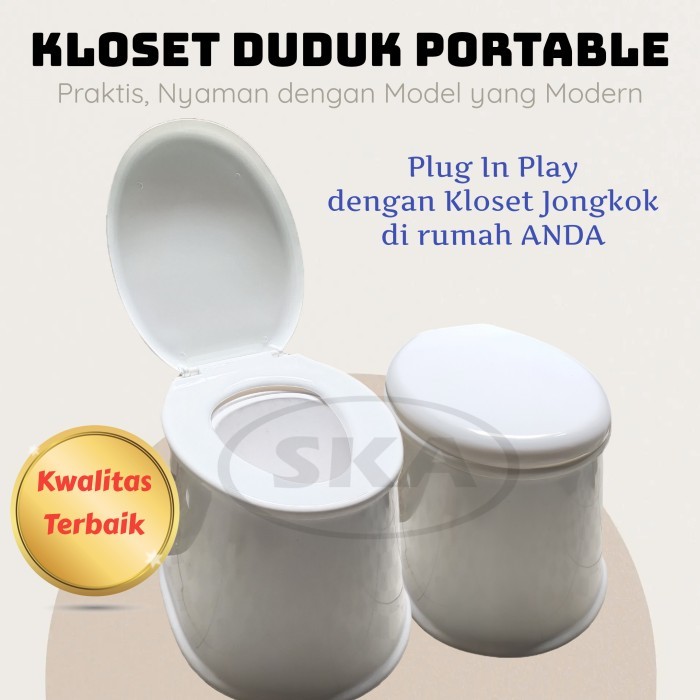BISA GRAB Kloset Duduk Portable / Kursi Kloset Jongkok
