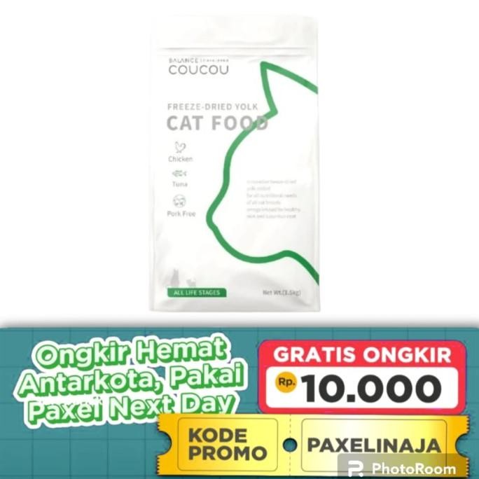 

[PAXEL] COUCOU DRY CAT FOOD MAKANAN KUCING 1.5KG KITTEN ALL LIFE STAGE ORIGINAL