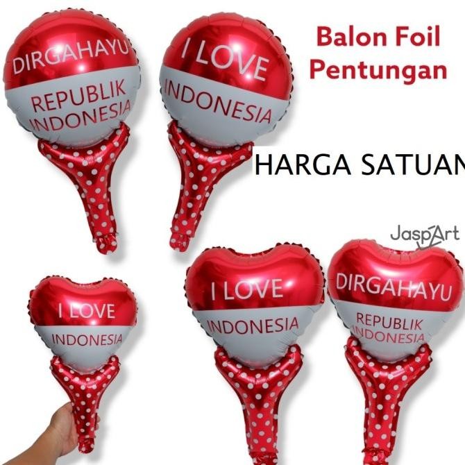 ~~~~~] Balon PENTUNGAN Foil HUT RI-Balon Tepuk Pentungan Dirgahayu Indonesia