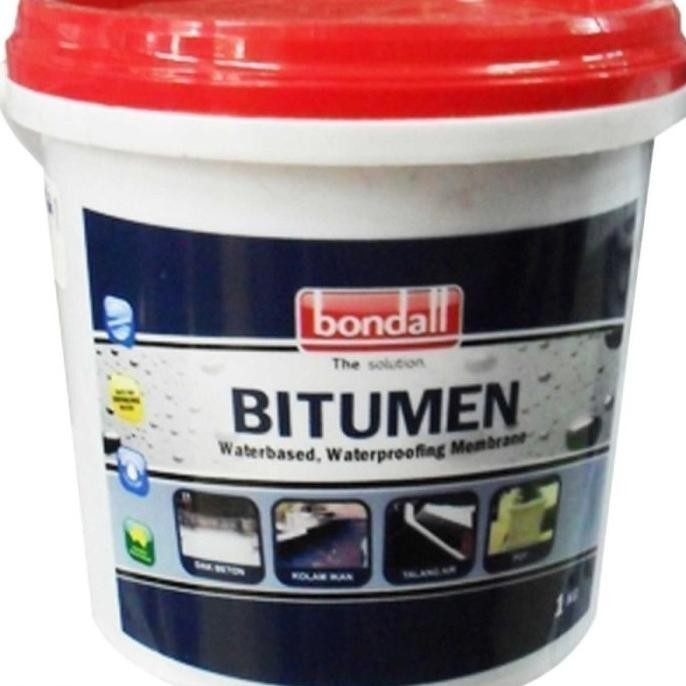 

BONDALL BITUMEN+ (PLUS) MEMBRANE CAT WATERPROOFING ANTI BOCOR 1KG ORIGINAL