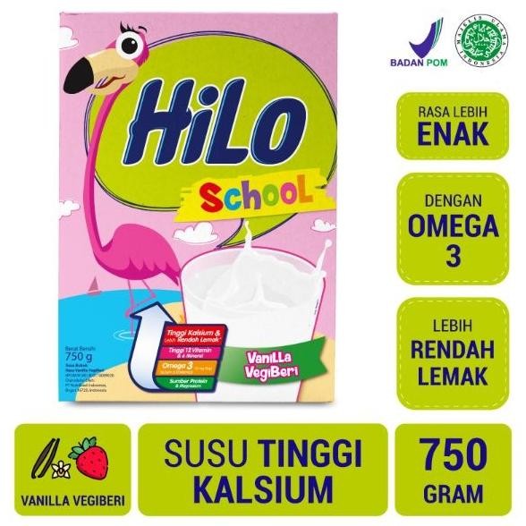 

Terlaris Hilo School Vanilla Vegiberi 750G - Susu Tinggi Kalsium Rendah Lemak Ready Stok