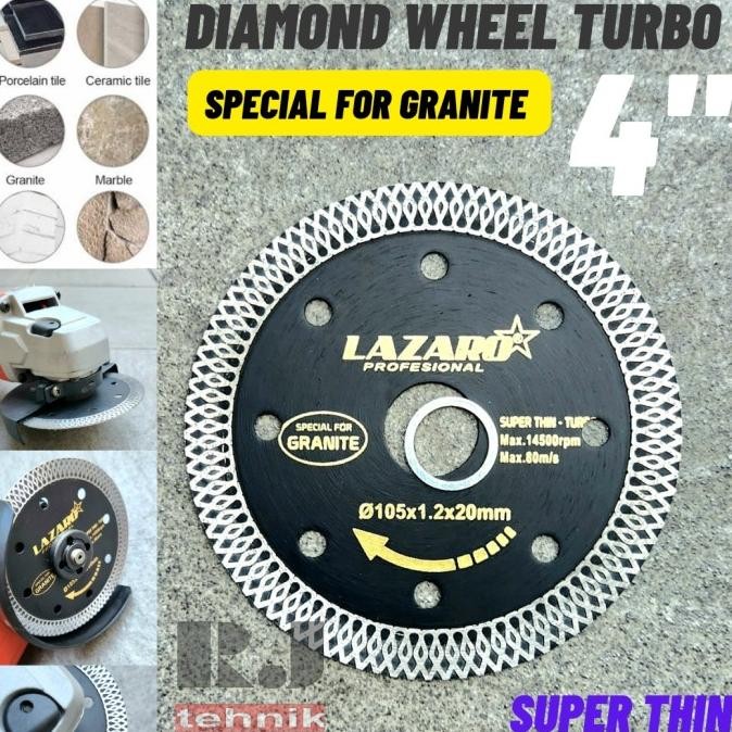 

Berkualitas Pisau Mata Potong Granit Diamond Wheel Blade Super Thin Turbo Lazaro