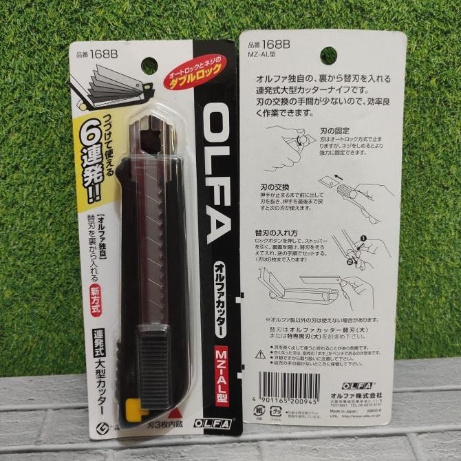 

Berkualitas Gagang Pisau Cuter Magazine Auto Lock Cutter MZ-AL 168B OLFA JAPAN