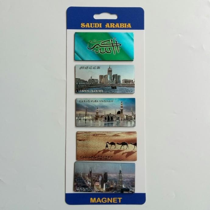 ori - souvenir magnet kulkas mekkah madinah saudi arabia negara arab saudi
