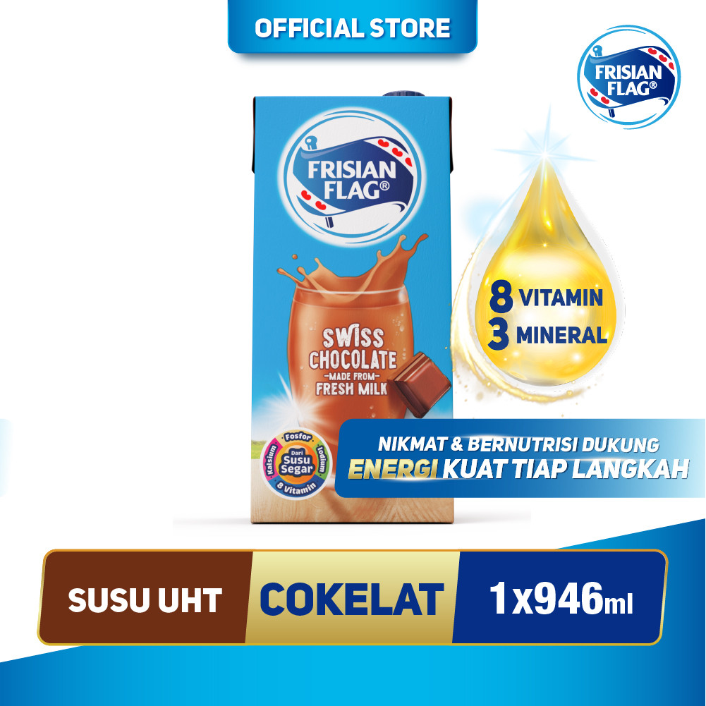 

Frisian Flag Susu UHT Swiss Chocolate 946ml - 1 pcs