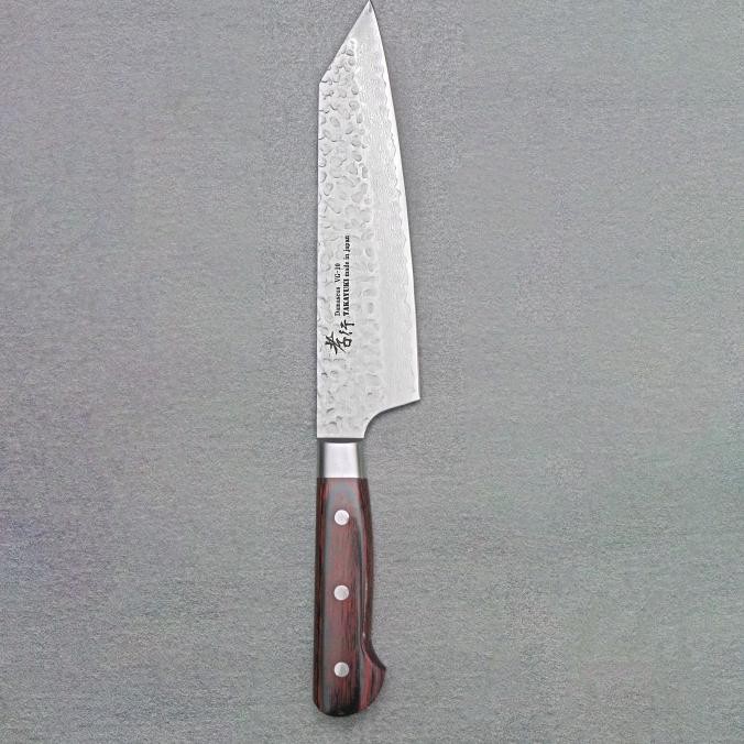 

Berkualitas Pisau Jepang SAKAI TAKAYUKI 33-Layer Damascus Hammered Kengata 190mm