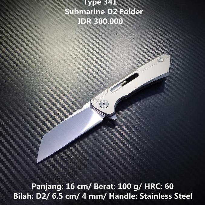 

Berkualitas Pisau Outdoor Submarine D2 Frame Lock
