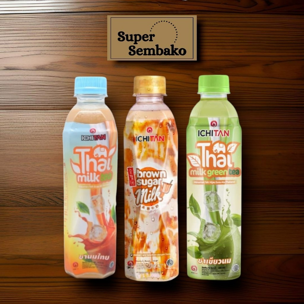 MINUMAN MANIS TEH ICHITAN THAI MILK TEA / GREEN TEA / BROWN SUGAR MILK TEA 310ml