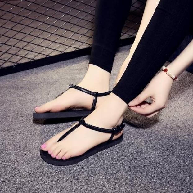 SANDAL STRAPPY SLINGBACK / SENDAL JEPIT SPON WANITA / SANDAL BOLONI