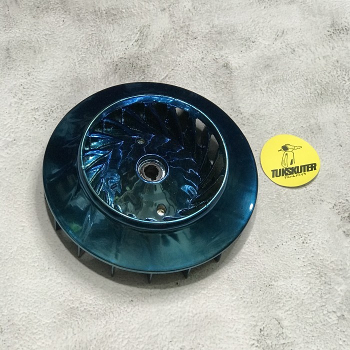 kipas fan magnet Blue Chrome Vespa Matic Sprint Primavera S LX