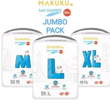 MAKUKU SLIM SAP DIAPERS XL 48