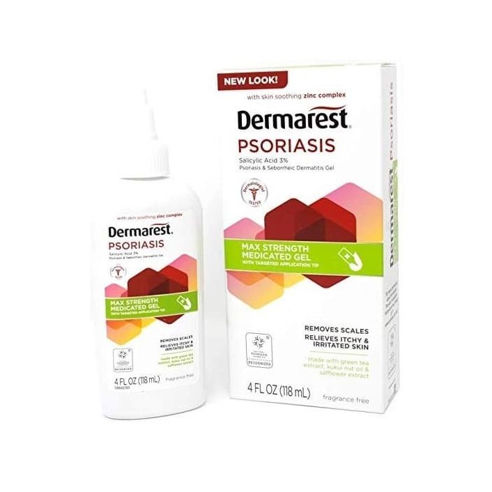 Dermarest Psoriasis Max Strength Medicated Gel Fragrance Free 118 Ml