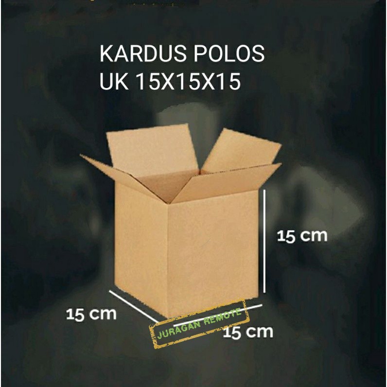 

Karton box bok kardus polos uk 15x15x15 dus packing kotak 15 x 15 x 15 cm