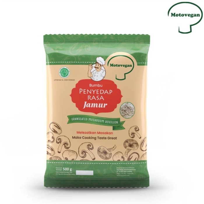 

Termurah Bumbu Penyedap Rasa Dari Jamur - Kaldu Jamur Moto Vegan 500 Gr Halal Ready
