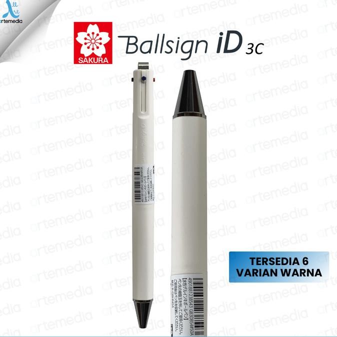 

NEW Sakura Ballsign ID 3C Multipen Ballpoint Gel Pen Retractable Pulpen