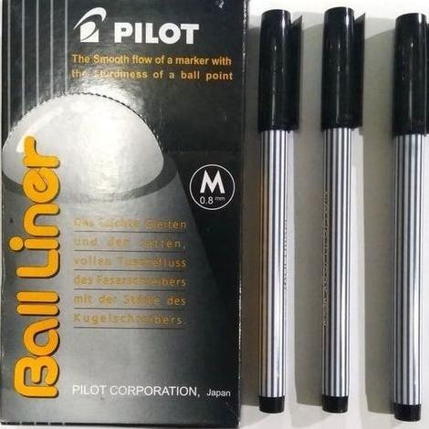 

Pulpen Pilot Balliner / Ballpoint Ball Liner 0.8 mm (1pak isi 12pcs)