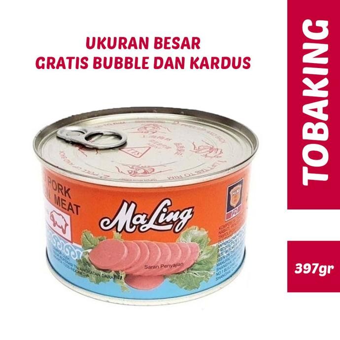 

OBRAL MaLing Kaleng TTS 397 gram / Canned Pork Luncheon Meat Ham 397gr Kode 442