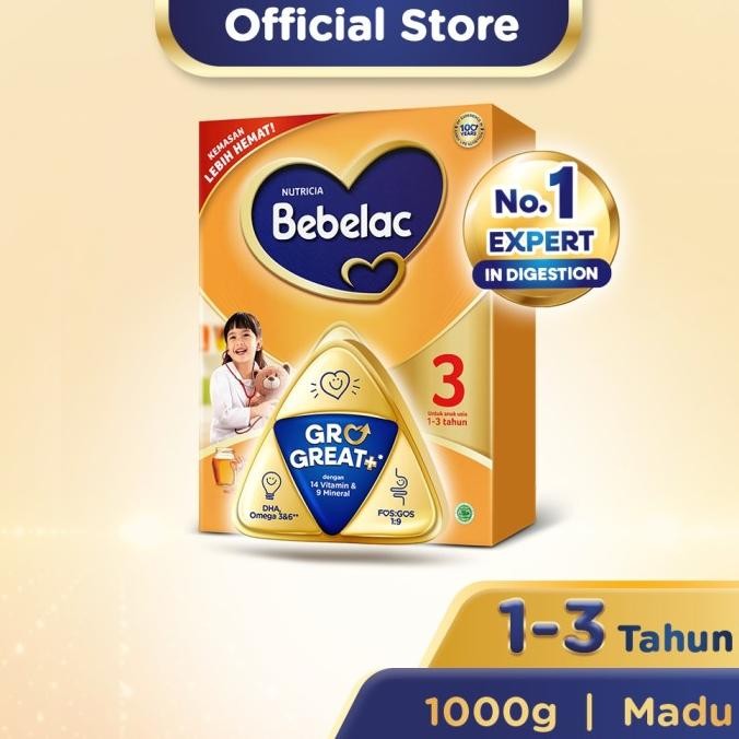 

Bebelac 3 Madu Susu Pertumbuhan Bubuk 1000 Gr