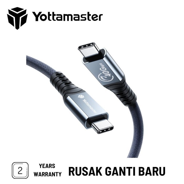 Yottamaster Thunderbolt 4 Data Cable 40Gbps 0.8m U80C-1