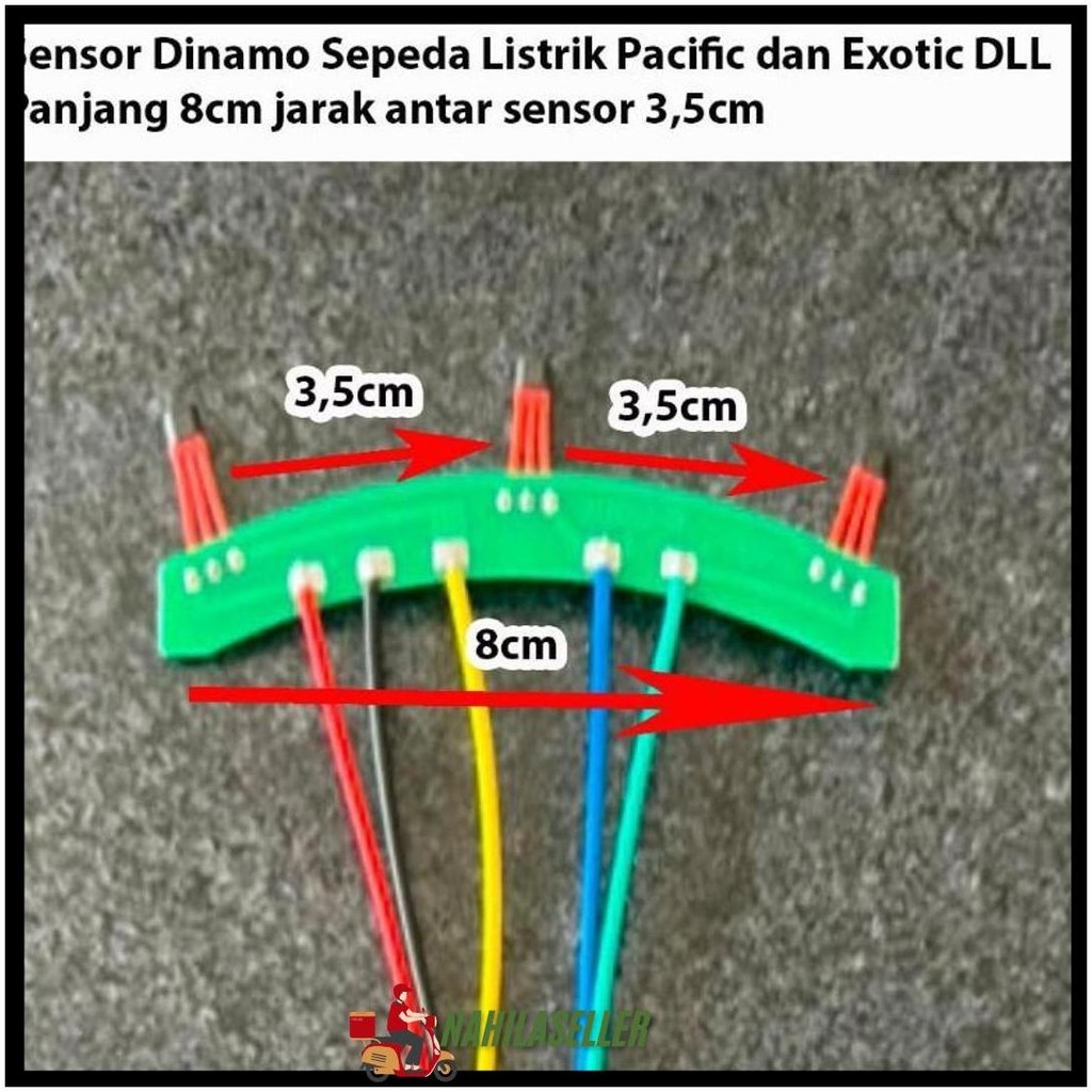 Sensor Dinamo Sepeda Listrik U-Winfly Df8 Df7-Df5 Panjang Pcb 8Cm Jarak Sensor 3,5Cm. Terlaris