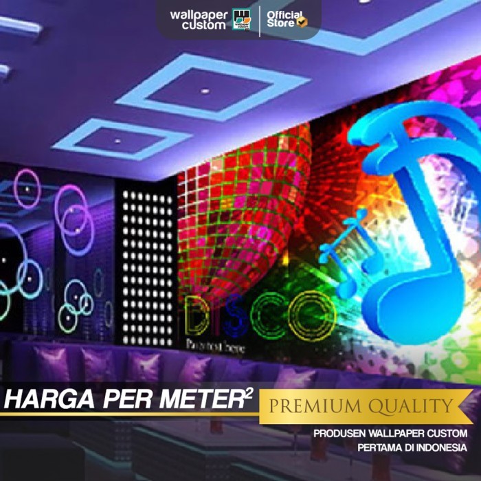 Wallpaper Custom Mural Photowall Background Motif Musik Music