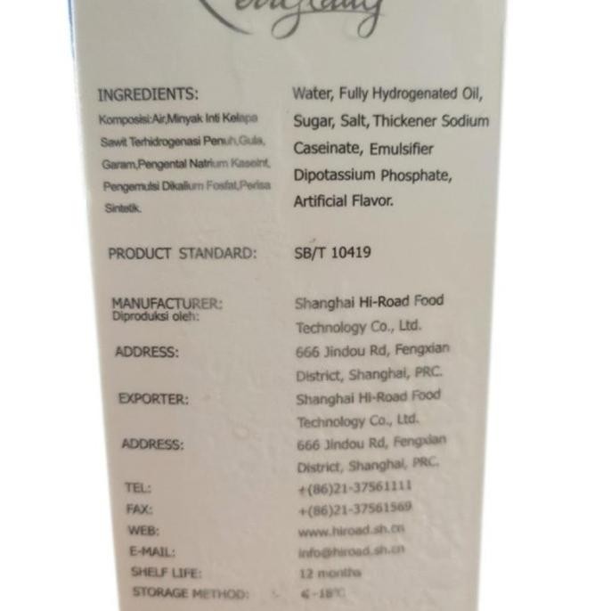 

KOMPLIT SHINE ROAD NON DAIRY WHIPPING CREAM 1 LTR - TOPPING NABATI HALAL Kode 243