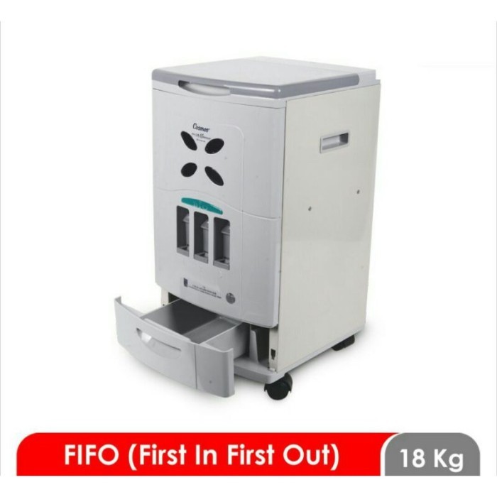 rice box 18 bio tp cosmos / dispenser beras / tempat penyimpanan beras