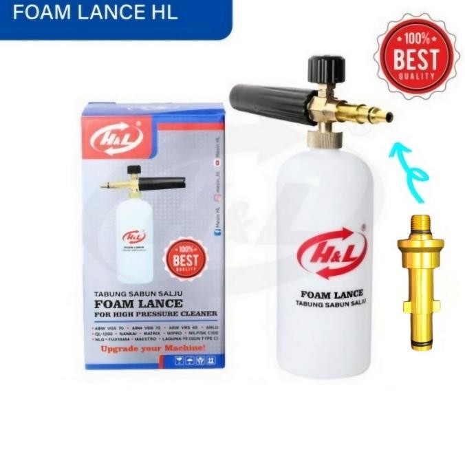 

TERSEDIA FOAM CANNON / SNOW FOAM LANCE / TABUNG SALJU UNTUK JET CLEANER NILFISK