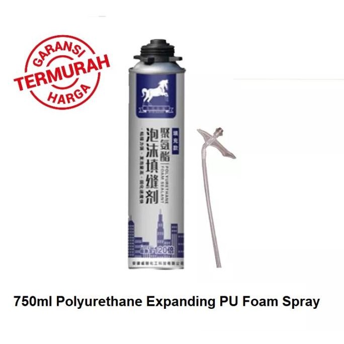 

TERSEDIA 750ML PU POLYURETHANE SEALANT FOAM MULTI PURPOSE FOAM SPRAY BUSA PADAT