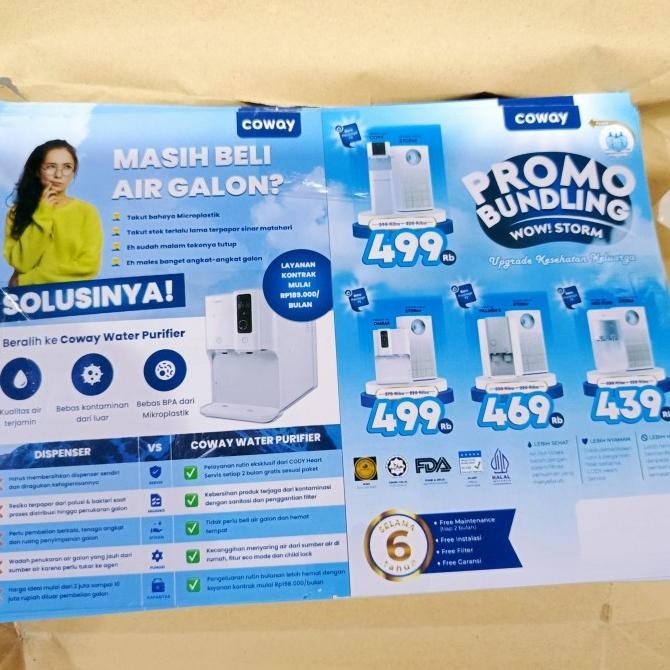

Brosur Coway WOW A4 2 sisi 100gr 1 Rim 500 lbr
