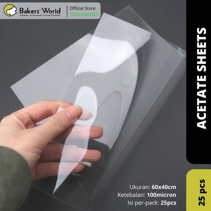 

TERMURAH - Plastik 100 microns - Alas Dekorasi Cokelat - Acetate Sheets (25pc)
