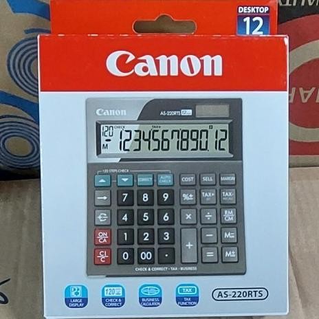 

TERBARU - Kalkulator 12 digit Canon AS-220RTS (per pcs)