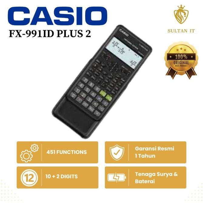 

NEW KALKULATOR SCIENTIFIC CASIO FX 991ID PLUS 2 ORIGINAL