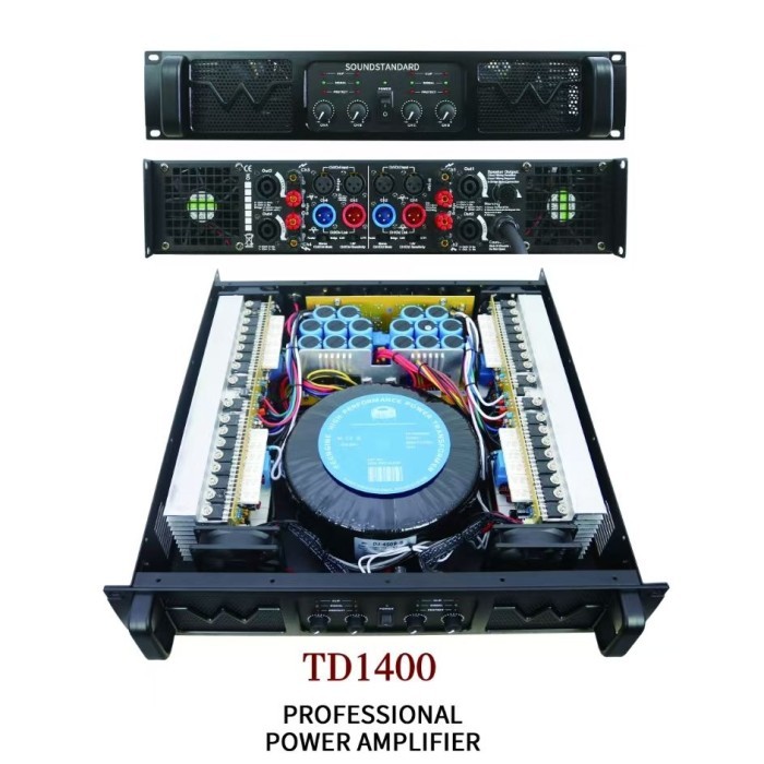 POWER AMPLIFIER SOUNDSTANDARD TD1400 TD 1400 4CH 4X1200 WATT