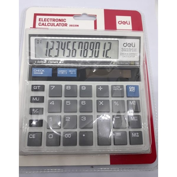 

Terlaris Kalkulator Deli 39231 N Original - 12 Digit - Deli Original New