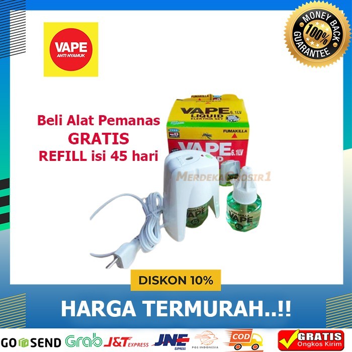 HEMAT Device Fumakilla GRATIS isi 1 Botol Rill Obat Nyamuk Elektrik