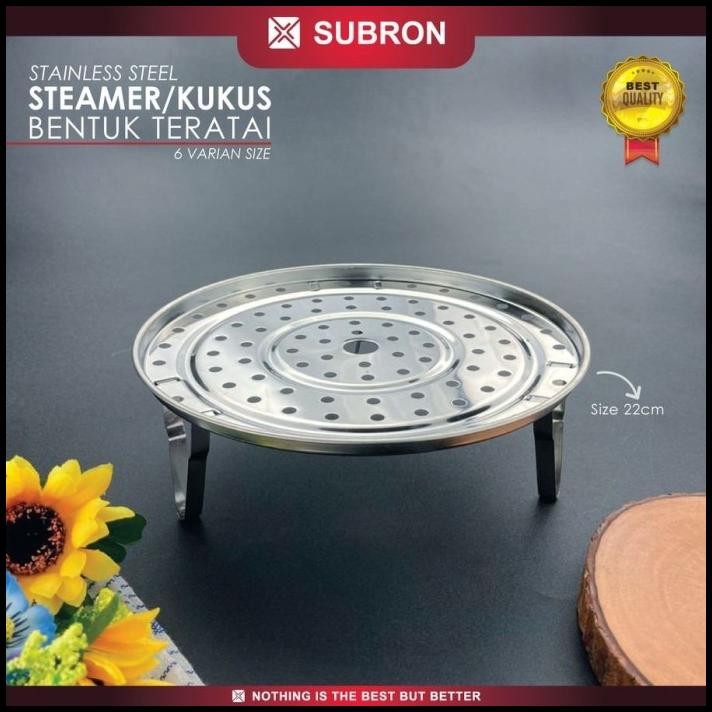 Subron Steamer Alas Kukus Teratai 22 cm Tatakan Panci Stainless