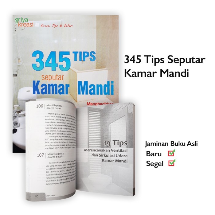 

TERBARU! Buku 345 Tips Seputar Kamar Mandi Solusi Sehat Bersih Nyaman