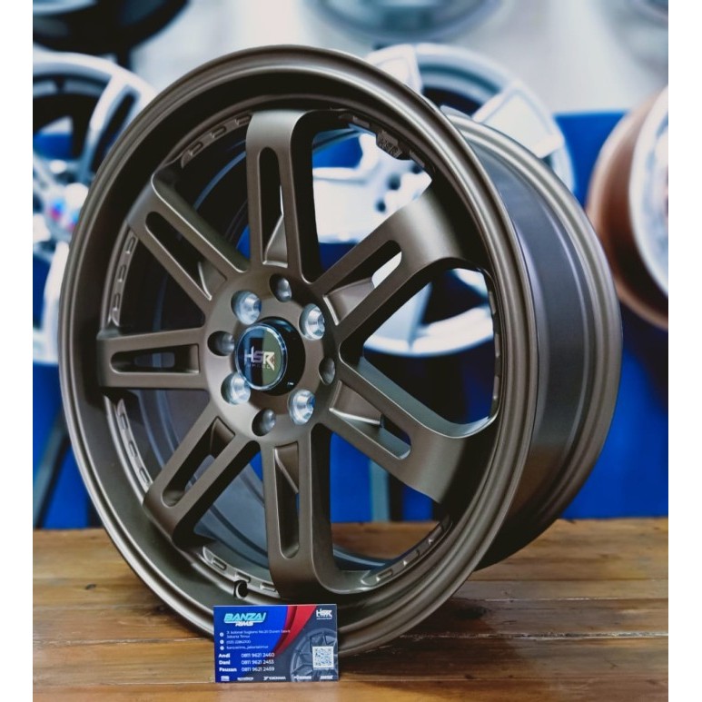 Velg Mobil Racing HSR DAIMON Ring 17 Untuk Corola Freed Baleno Dll