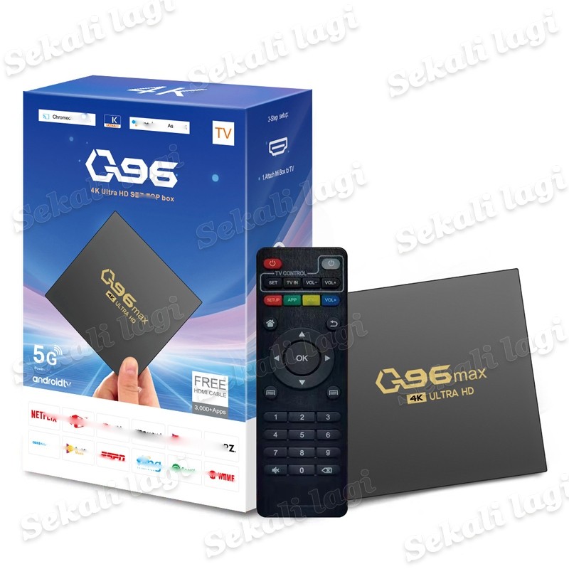 Q96 MXA Android TV Box 16GB RAM + 256GB Storage 4K ALLWINNER 3228a Chip