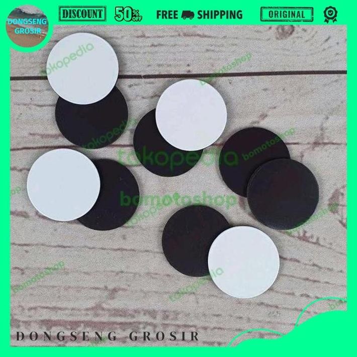 

STIKER ADHESIVE MAGNET TAPE 3M MODEL BULAT 30MM 10 PCS DONSENG GROSIR BEST QUALITY !!