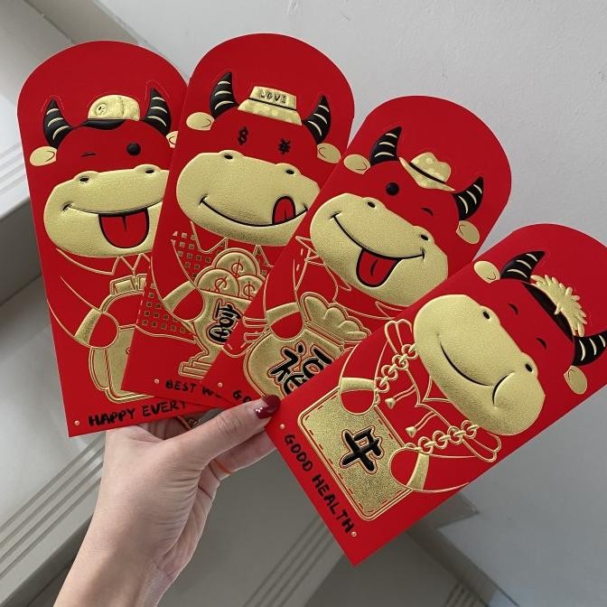 

pui Angpao PREMIUM Kerbau Sapi 3D Imlek Sincia kode HXT-001