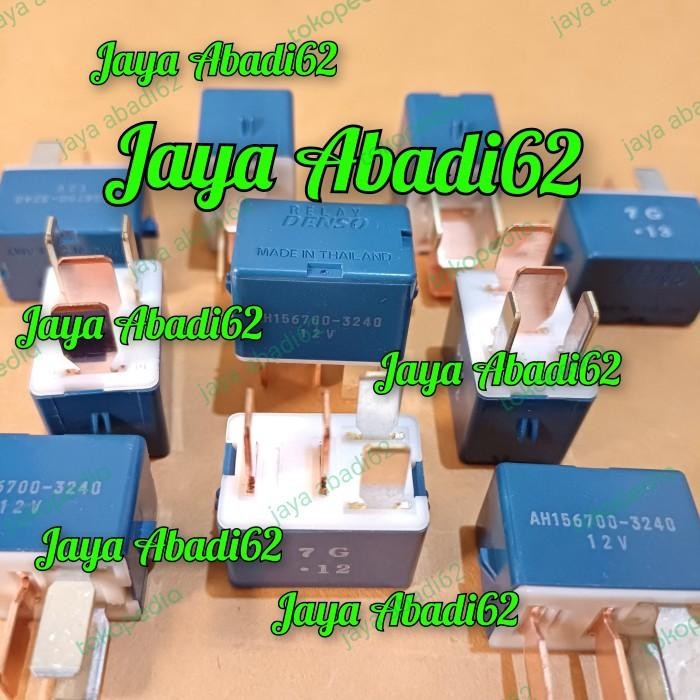 Relay Biru Kaki 4 12V Original Asli DENSO AH156700-3240 Import Premium