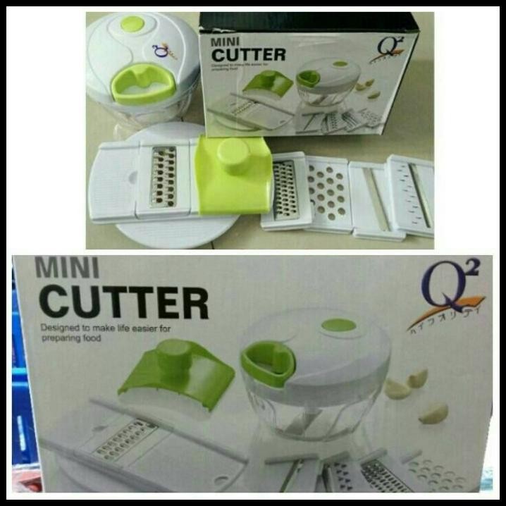 

Mini Cutter Q2 P-202 Full Set - Alat Multifungsi Potong, Giling, Cacah