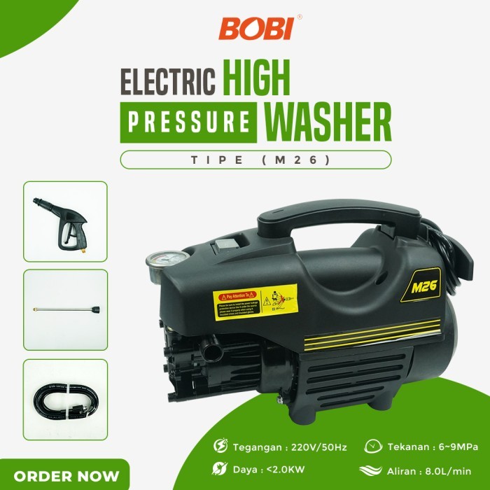 Ready Stock Jet Cleaner Mesin Cuci Mobil &Motor//Electric High Pressure Washer-M26