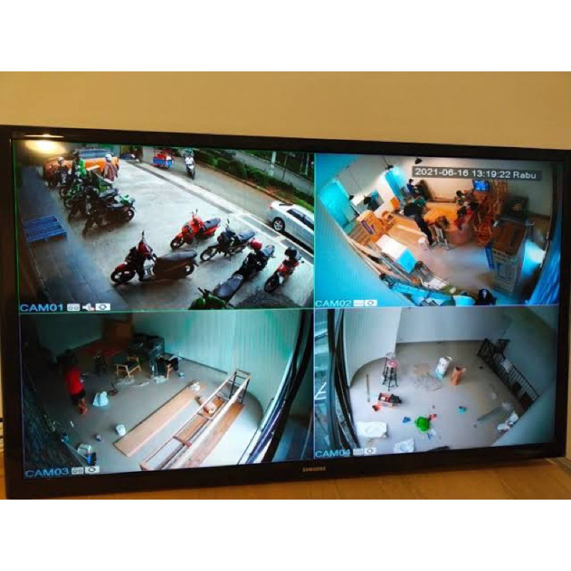 PAKET PROMO CCTV HIKVISION 4 CHANNEL + 4 CCTV AUDIO SERIES / CCTV / DVR / COLORFULL ORIGINAL PRODUCT