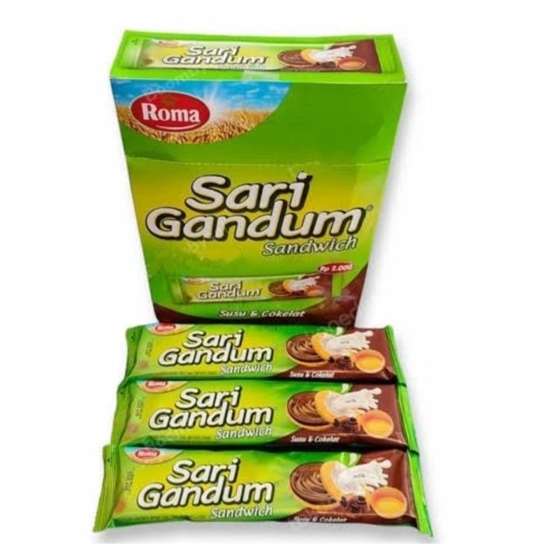 

Roma Sari Gandum Coklat 1 Pack isi 12 pcs @39gr